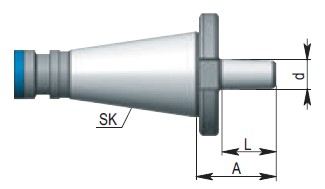 Патрон с укороченным конусом Морзе по DIN 238 (ГОСТ 9953-82) для сверлильных патронов
